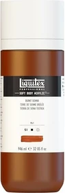 Liquitex Professional Soft Body Acrylic burnt sienna, 946ml