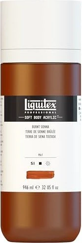 Liquitex Professional Soft Body Acrylic burnt sienna, 946ml