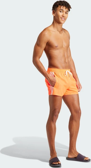 adidas 3-Streifen CLX Badeshorts app solar red (Herren)