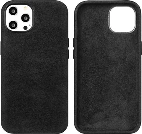 Cyoo Alcantara Cover für Apple iPhone 12 Pro Max schwarz