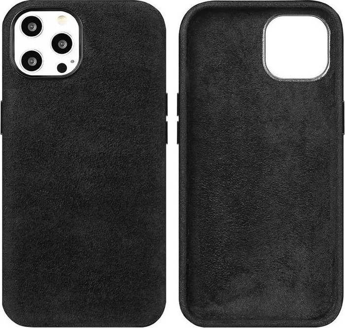 Cyoo Alcantara Cover für Apple iPhone 12 Pro Max schwarz