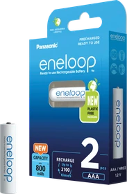 Panasonic eneloop (Gen 3) Micro AAA NiMH 750mAh, 2er-Pack