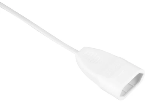 REV Ritter Verlängerungskabel IP20 weiß H03VVH2-F 2x0,75, Euro-Stecker, 3m