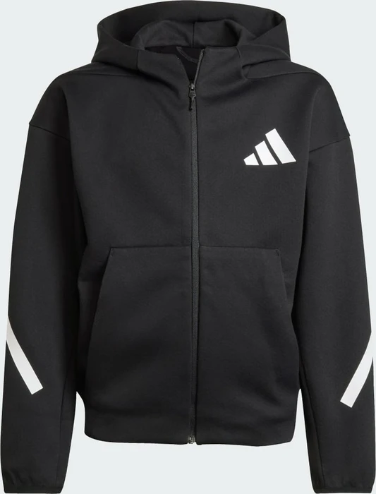 adidas Z.N.E. Zip Hoodie schwarz/weiß (Junior)