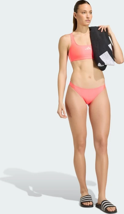 adidas 3-Streifen V-Back Bikini-Set solar turbo/frozen turbo (Damen)