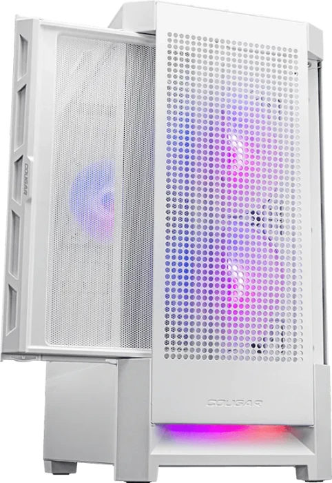 Cougar Duoface RGB White, weiß, Glasfenster