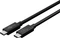 goobay USB-C Kabel, USB4 Gen3x2, 40Gb/s, 8K60Hz, 240W PD EPR, USB-C Stecker auf USB-C Stecker, schwarz, 0.7m Vorschaubild