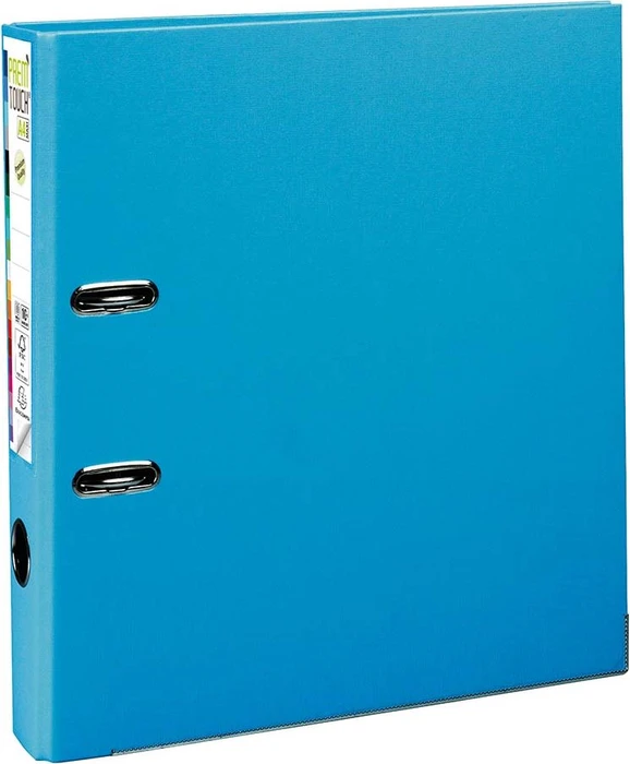 Exacompta Maxi Prem'Touch Ordner 2-Ring, 50mm, A4, hellblau, 10er-Pack (53102E#10)