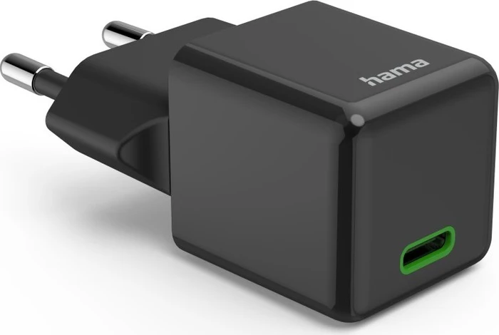 Hama Schnellladegerät USB-C Super-Mini-Charger PD 20 W schwarz