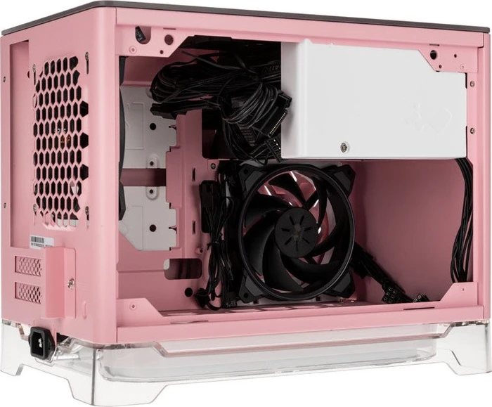 In Win A1 Plus pink, Glasfenster, Mini-ITX, 650W
