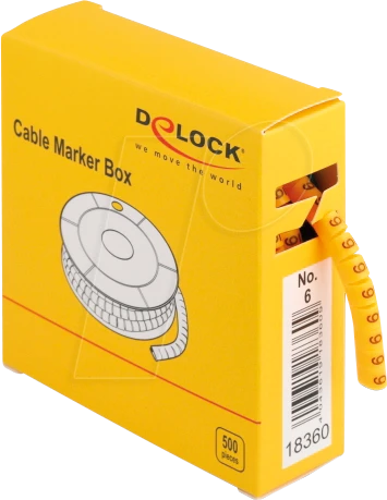 DeLOCK Kabelmarker / Kabel-Clips