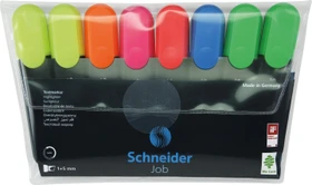 Schneider Job Textmarker sortiert, 8er-Set