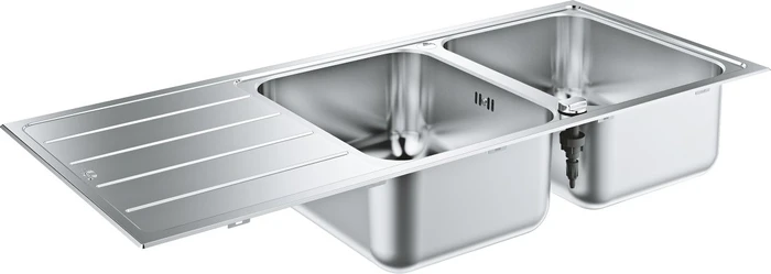 Grohe K500 80-S 116/50 2.0 Einbau Doppelspüle reversibel edelstahl