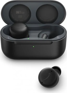 Amazon Echo Buds (2. Gen) mit kabelgebundenem Ladeetui schwarz
