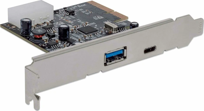Manhattan 1x USB-C 3.1, 1x USB-A 3.1, PCIe 2.0 x4
