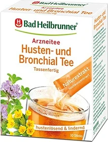 Bad Heilbrunner Husten- und Bronchialtee Beutel, 8 Stück
