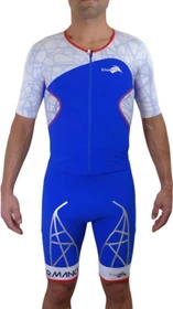 KiWAMi Spider LD Aero Trisuit Triathlon Nasstauchanzug royal/red/white (Herren)