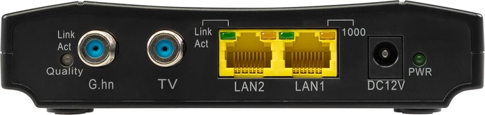 Axing EOC 1-11 Ethernet over Coax, F-Buchse/Koaxial G.hn, 2x RJ-45