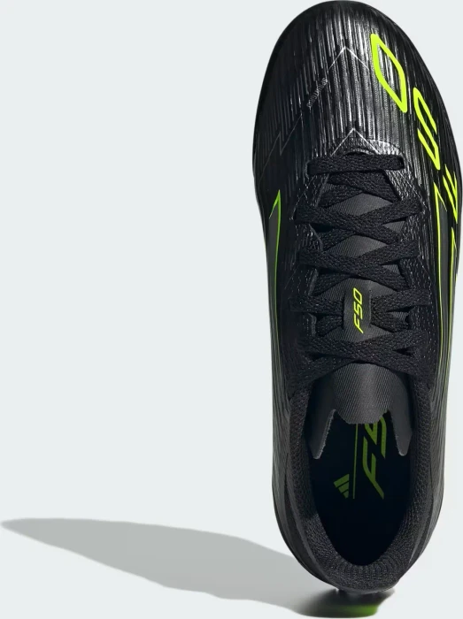 adidas F50 League TF core black/iron metallic/lucid lemon (Junior)