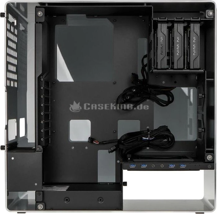 In Win 904 Plus, silber, Glasfenster