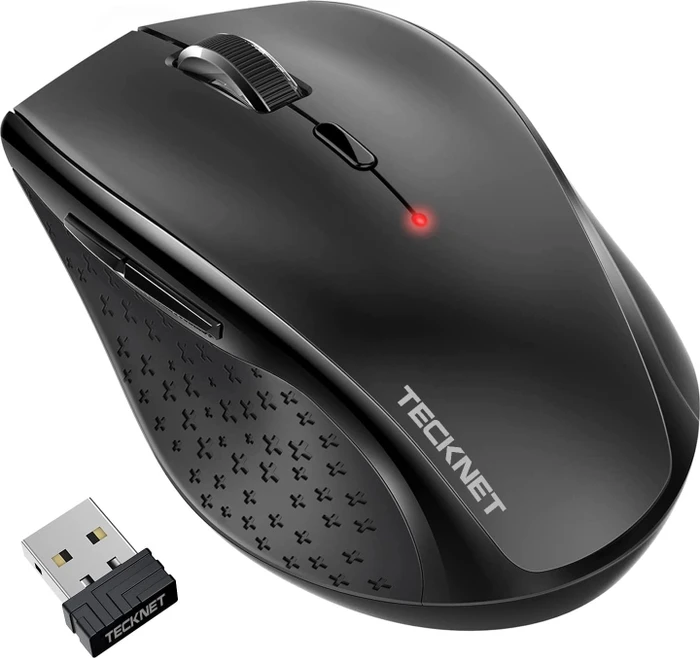 TeckNet Classic 2.4G Wireless, schwarz, USB