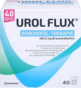 Apogepha Urol Flux Durchspül-Therapie Brausetabletten, 40 Stück