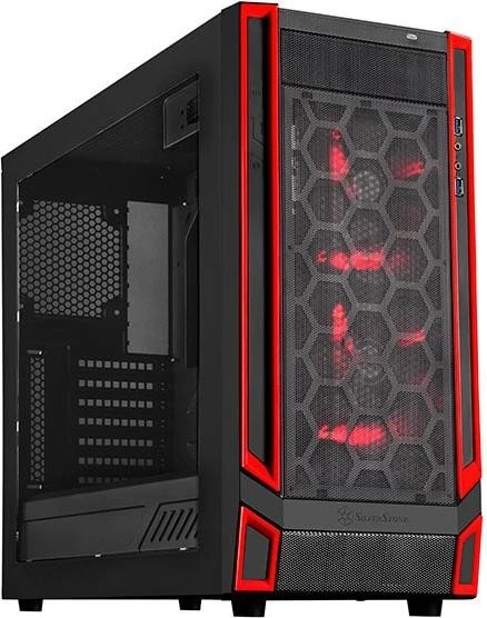 SilverStone Redline Series RL05 rot, Acrylfenster