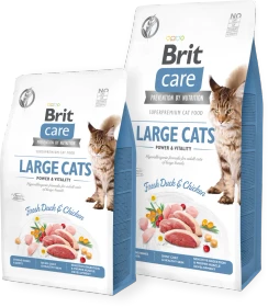 Brit Care Large Cats, Ente und Huhn, 400g