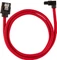 Corsair Premium Sleeved SATA 6Gb/s Kabel rot 0.6m, gewinkelt Vorschaubild