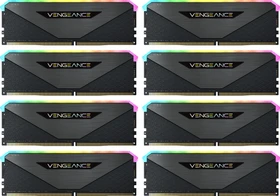 Corsair Vengeance RGB RT Gunmetal UDIMM 256GB Kit, DDR4-3600, CL18-22-22-42