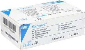 3M Micropore Hypoallergenes Vliespflaster,  5cm x 9.1m,     6 Stück
