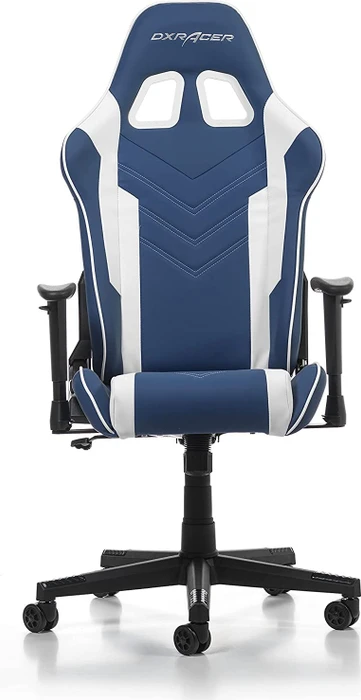 DXRacer Prince Series P132 Gamingstuhl, blau/weiß
