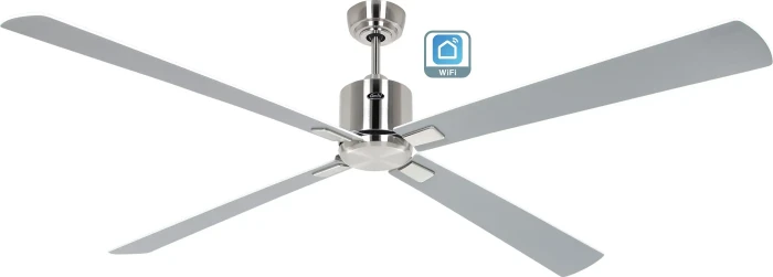 CasaFan Eco Neo III 180 BN-WE/LG WiFi Deckenventilator lichtgrau/weiß/chrom