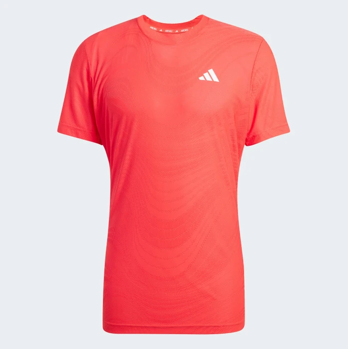 adidas Tennis Pro Climacool+ Freelift Funktionsshirt kurzarm semi lucid red (Herren)