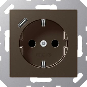 Jung Serie A SCHUKO Steckdose mit USB-Ladegerät