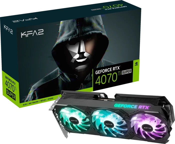 KFA2 GeForce RTX 4070 Ti SUPER EX Gamer (1-Click OC), 16GB GDDR6X, HDMI, 3x DP