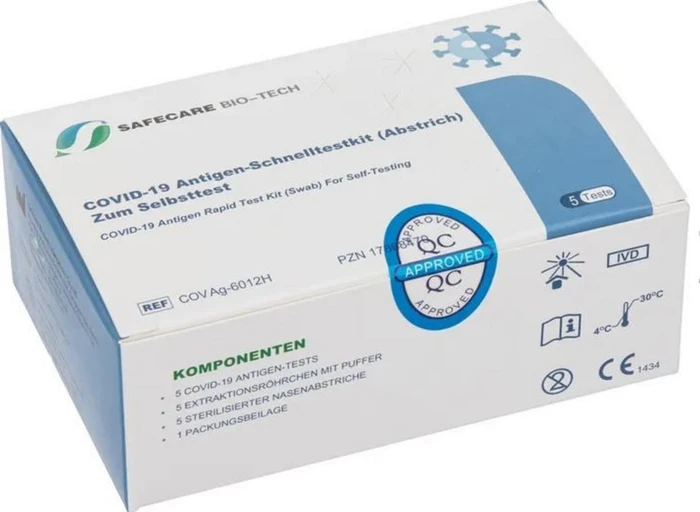 Safecare Biotech COVID-19 Antigen Schnelltest, 5 Stück