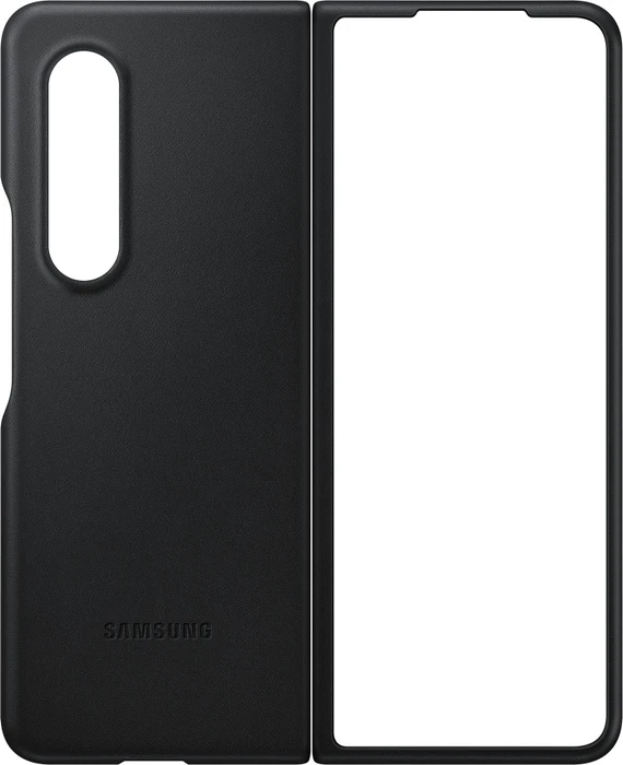 Samsung Leather Cover für Galaxy Z Fold 3 5G schwarz