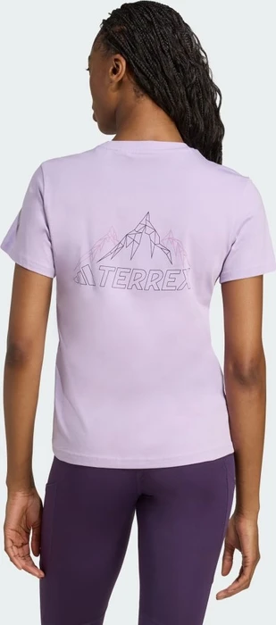 adidas Terrex Graphic T-Shirt kurzarm powder plum (Damen)