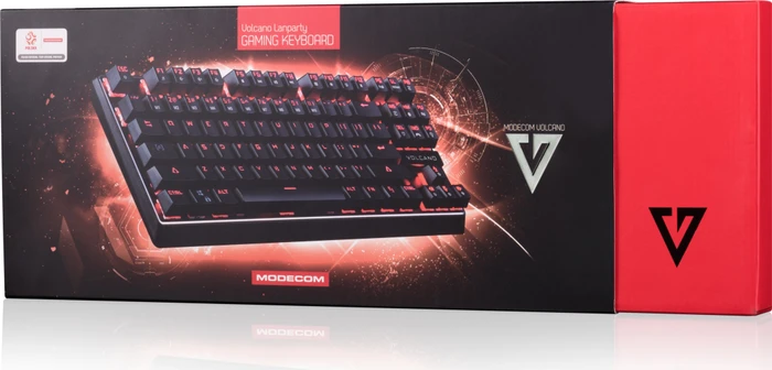 Modecom Volcano Lanparty, LEDs rot, Gaote Outemu BLUE, USB, US