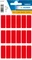 Herma Vielzwecketiketten, 12x34mm, rot, 5 Blatt (90 Etiketten) Vorschaubild