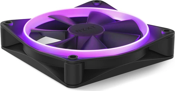 NZXT F Series F120 RGB, Matte Black, schwarz, LED-Steuerung, 120mm, 3er-Pack