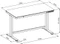 Digitus elektrisch höhenverstellbarer Sitz-Steh-Schreibtisch mit USB-Ladestation 120x60cm weiß/weiß Vorschaubild