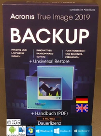 Acronis True Image 2019, 5 User (deutsch) (PC/MAC) (TI52B2DES)