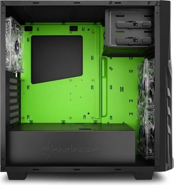Sharkoon DG7000 grün, Acrylfenster