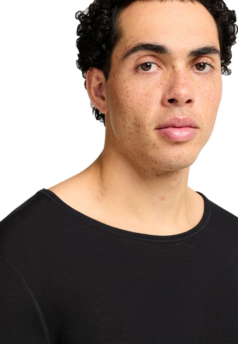 Jack Wolfskin Merino Funktionsshirt kurzarm schwarz (Herren)