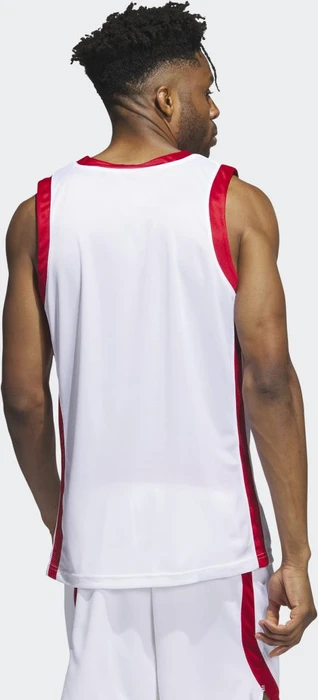 adidas Icon Squad Trikot ärmellos white/team power red (Herren)