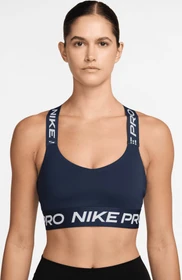 Nike Pro Sport-BH midnight navy/white (Damen)