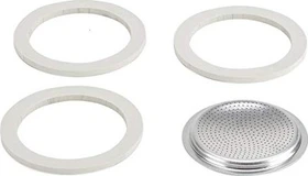 Bialetti 3 Gummidichtung + 1 Filter für 6 Tassen Aluminium