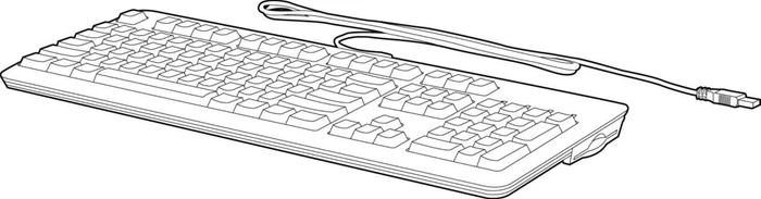 HP SmartCard CCID Keyboard schwarz, USB, US